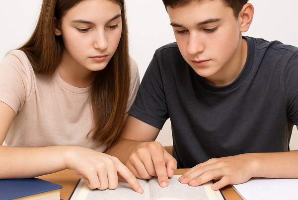 Schüler beim gemeinsamen Lernen